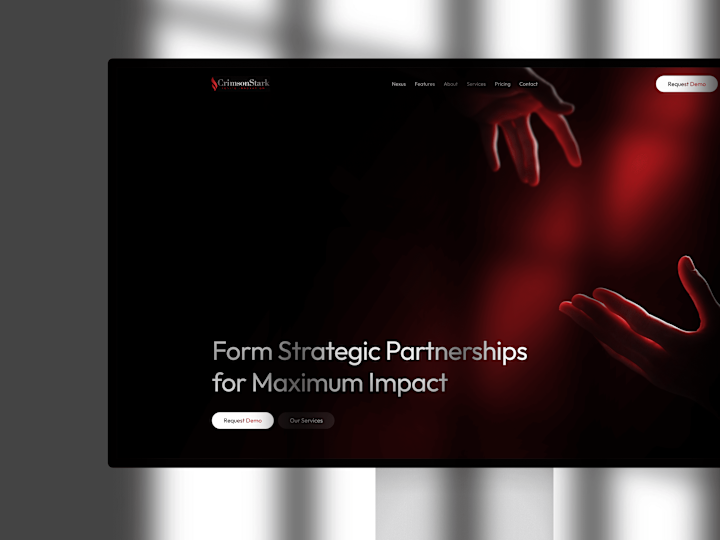 Cover image for Landing Page CrimsonStark