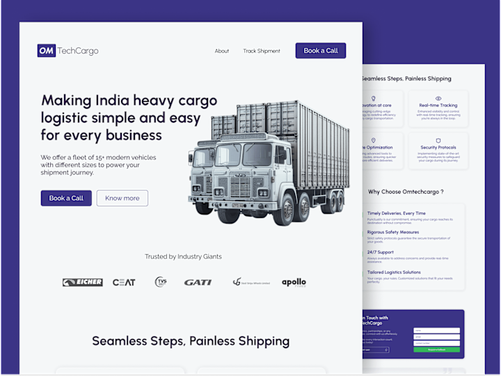 Cover image for OMTechCargo Web Design