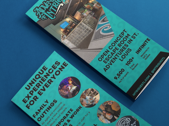 Cover image for Adventures of Intrigue Trifold Design 