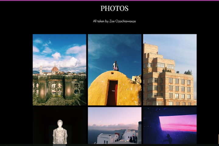Cover image for Zoe Says - Photography
