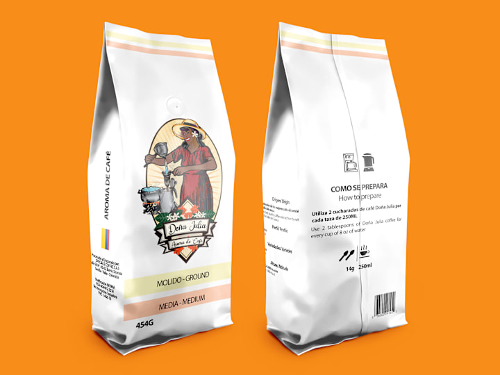 Cover image for Doña Julia Coffee Packing Design