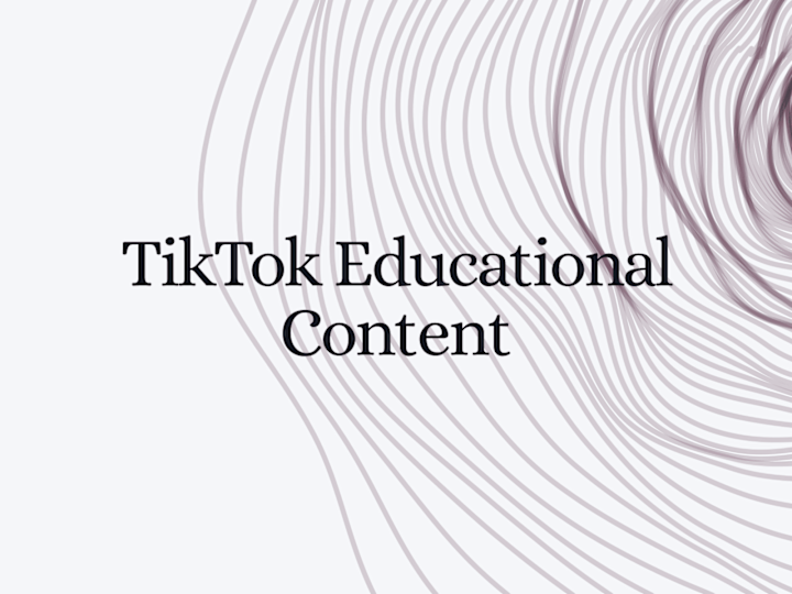 Cover image for Educational Content Creation | Personal TikTok Account