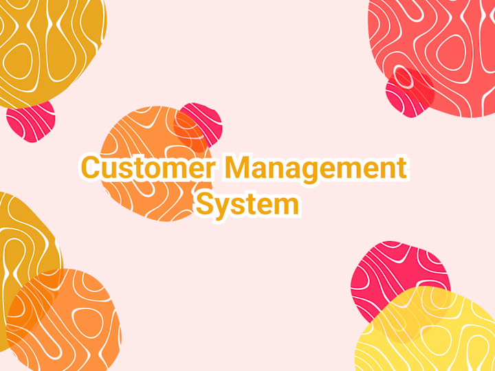 Cover image for Customer Management System 