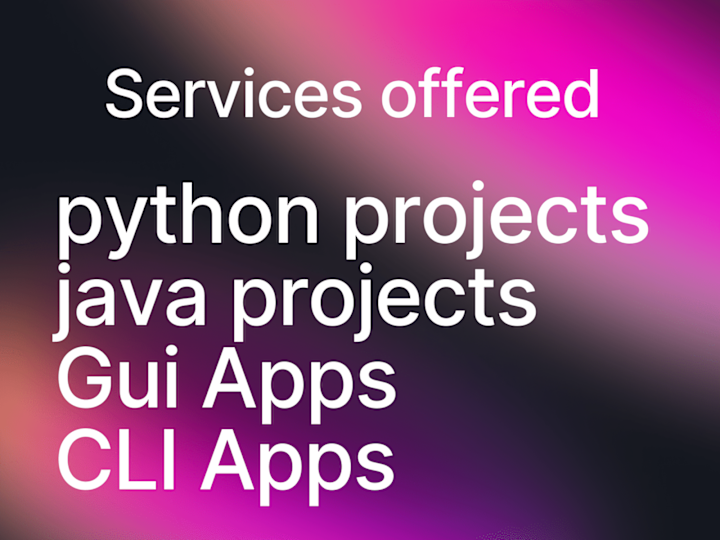 Cover image for Java and Python Projects