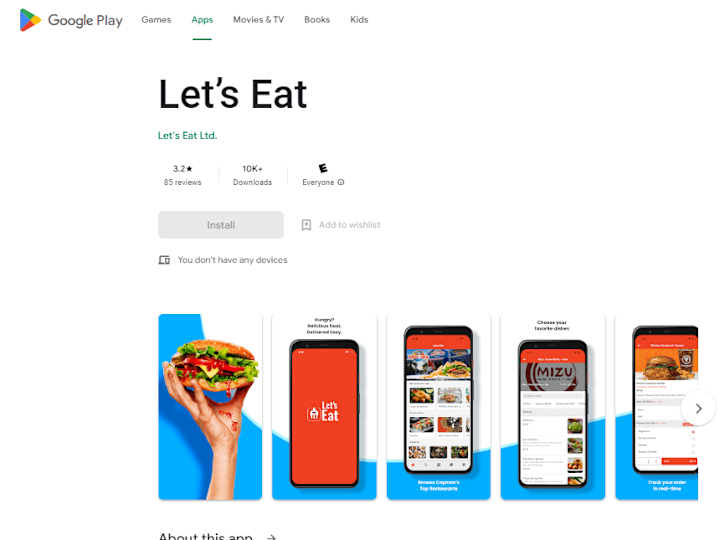 Cover image for Let’s Eat - Apps on Google Play