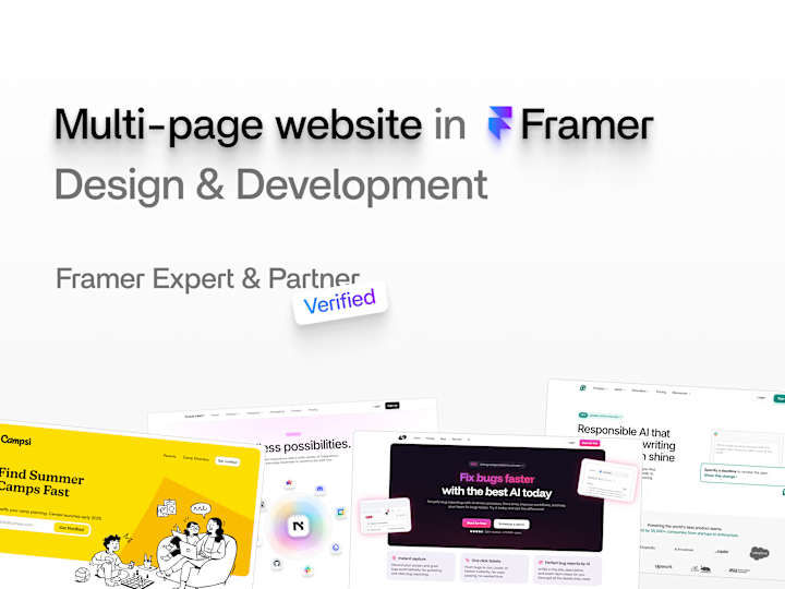 Cover image for Framer Multi-Page Website - Design & Development