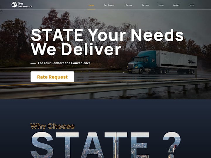 Cover image for Website Design - State Transportation