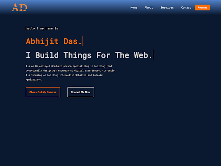 Cover image for Portfolio || Abhijit Das