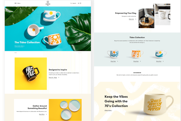 Cover image for Created Co. Website & Email Re-design