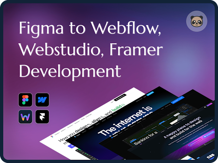 Cover image for Figma to Webflow/ Webstudio/ Framer Development