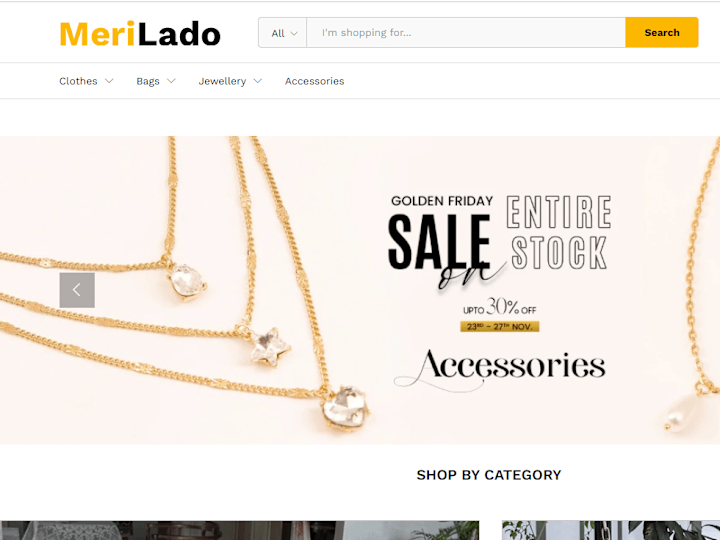 Cover image for Meri Lado Ecommerce Site