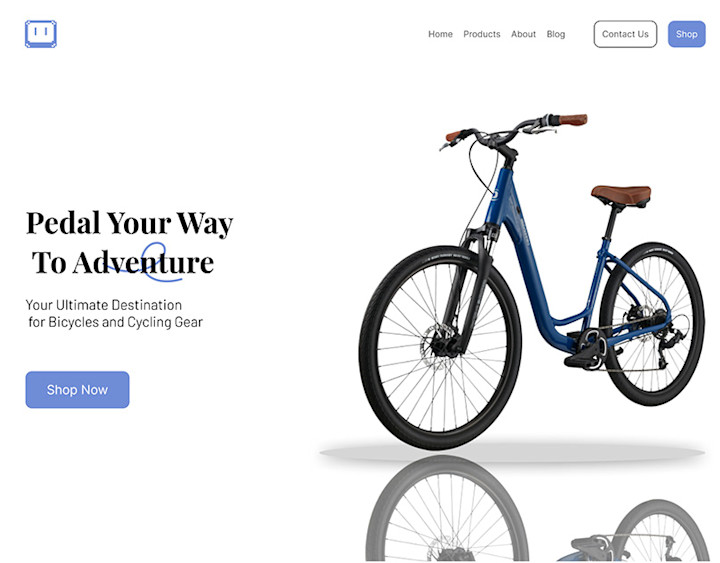Cover image for Bicycle Website Landing Page | Behance