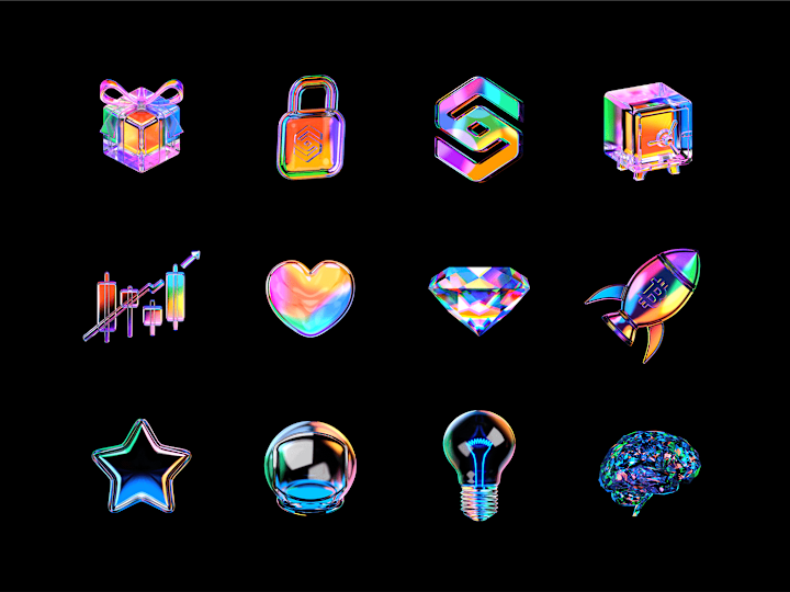 Cover image for Stack Glass Icons
