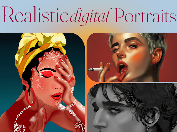 Cover image for Realistic Digital Portraits