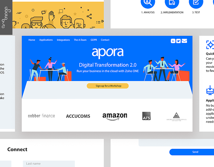 Cover image for Web Site Apora on Behance