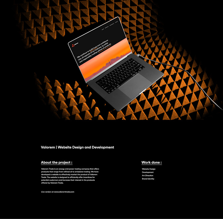 Cover image for Valorem Trade Brand Identity | Website Design and Development