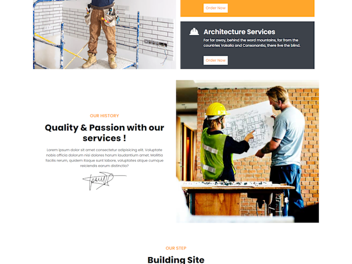 Cover image for Construction Website Design