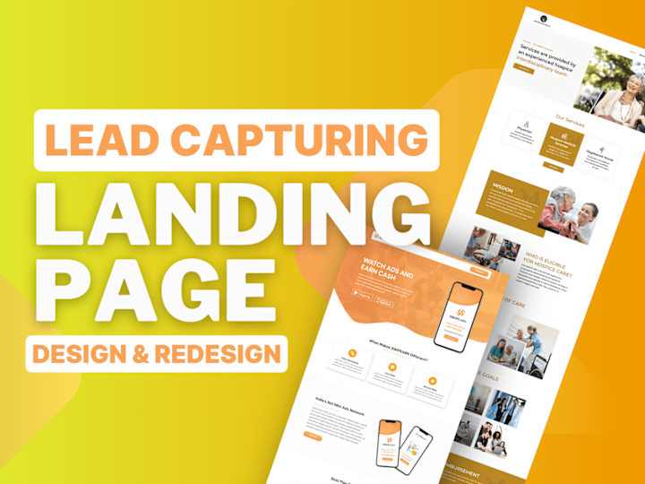 Cover image for Lead Capturing Business Landing Page Design Service