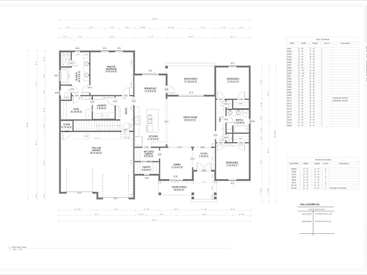 Cover image for architectural floor plans, elevations, and 3d models in revit.