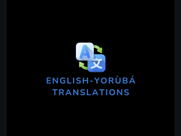 Cover image for Yorùbá Translation 