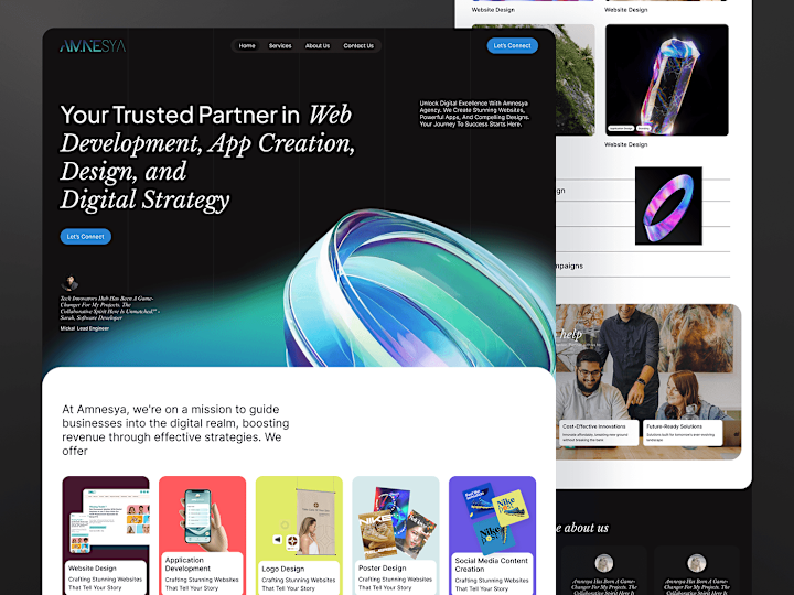Cover image for Digital  Agency Website UI/UX Design & Development 