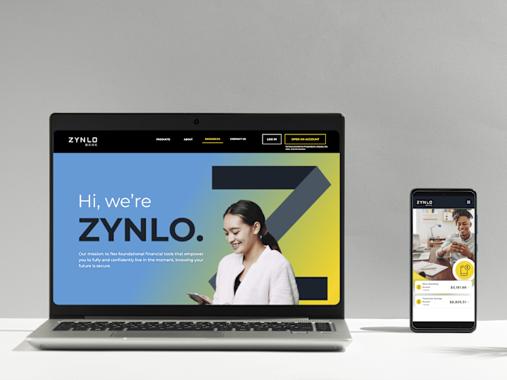 Cover image for ZYNLO Bank Webpages