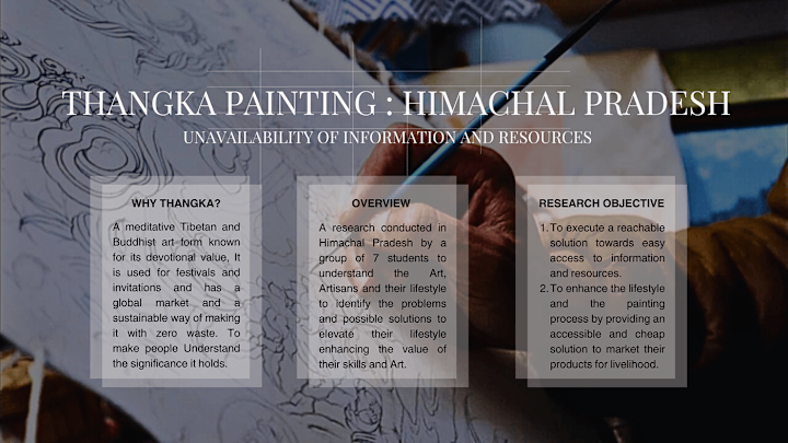 Cover image for Website and brochure design for thangka artisans :: Behance