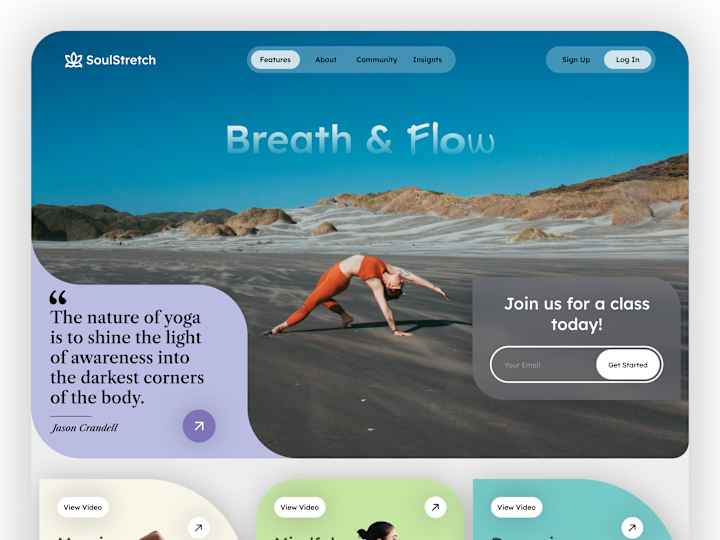 Cover image for SoulStretch – Yoga Website