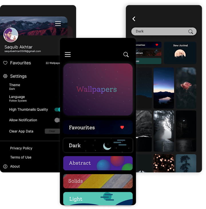 Cover image for Wallpaper app UI/UX design