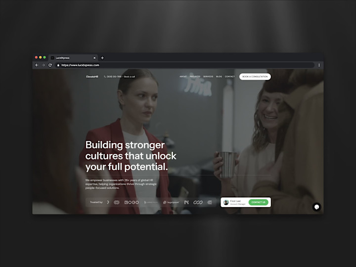 Cover image for ElevateHR Website Redesign