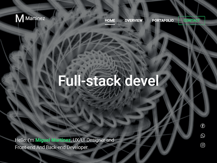 Cover image for Developer of my own online portfolio