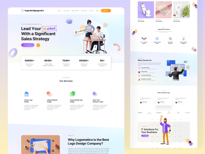 Cover image for Logodesigngeeks Landing page