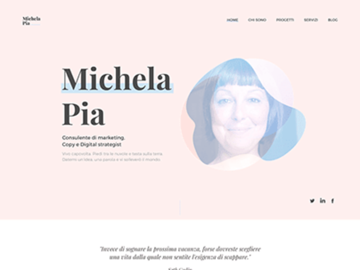 Cover image for Michela personal website