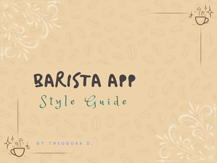 Cover image for Barista App Style Guide