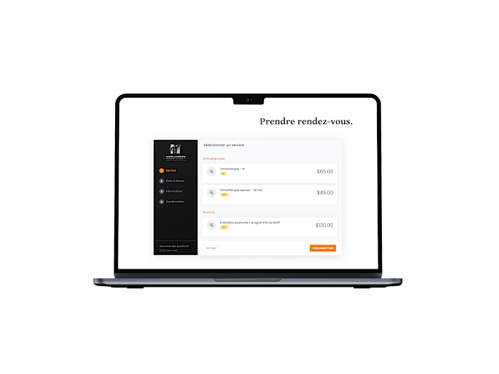 Cover image for Website Development : Clinique d'Orthothérapie