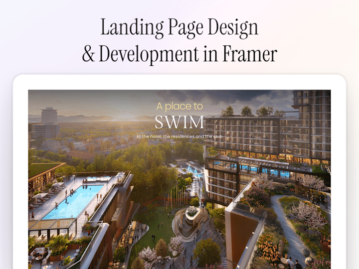 Cover image for Framer Landing Page Design and Development