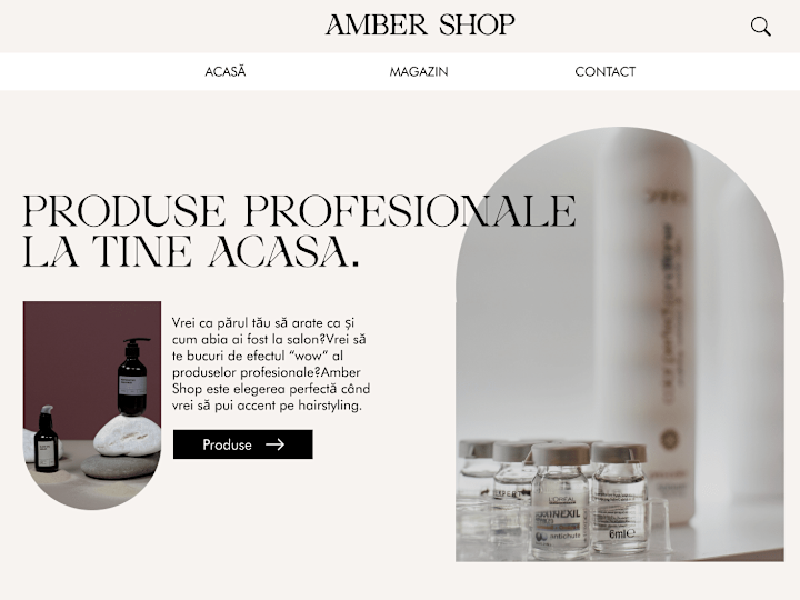 Cover image for Bun venit la AMBER SHOP. Aici găsești tot ce ai nevoie.