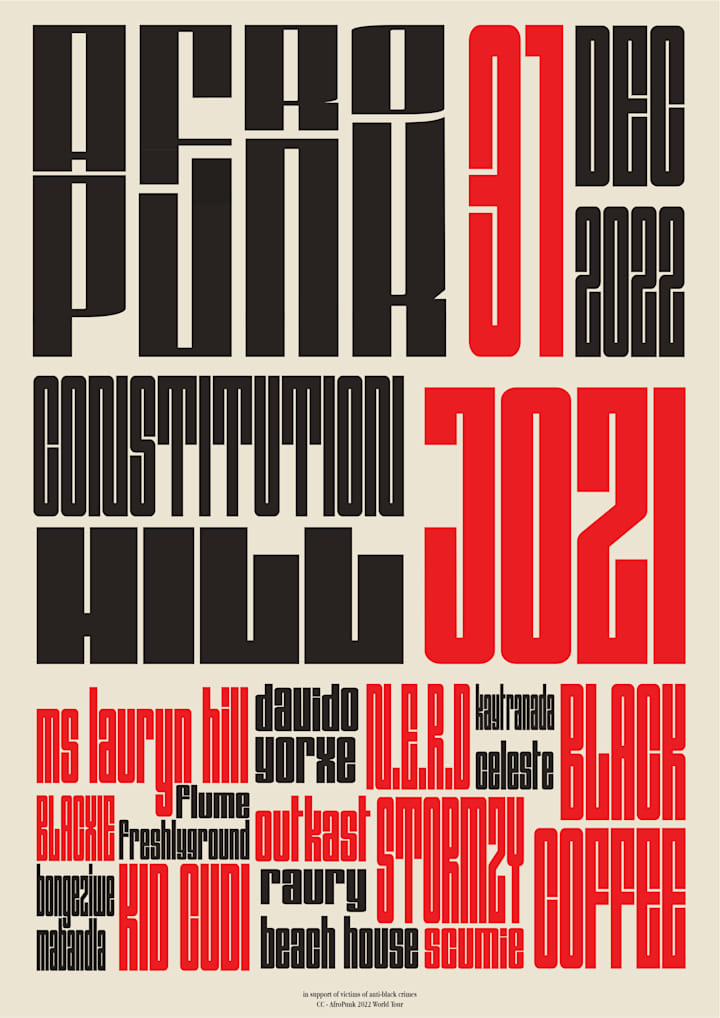 Cover image for AfroPunk Poster Graphic Design Project