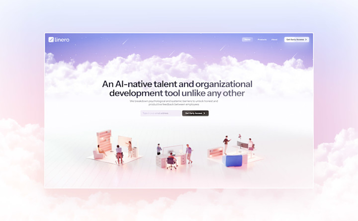 Cover image for Linero AI (3D Webflow Website)