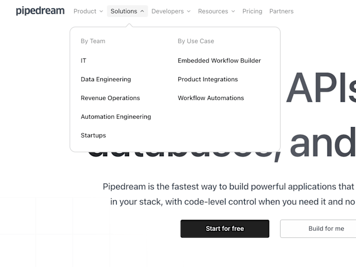 Cover image for Pipedream Site Enhancements