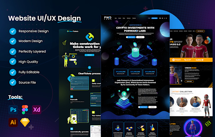 Cover image for Website UI/UX Design