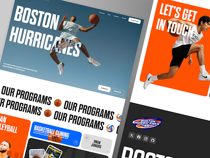 Cover image for Boston Hurricanes Sports Website | Framer Design & Development