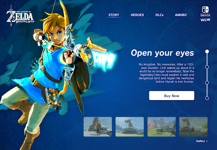 Cover image for Legend of Zelda Hero Section