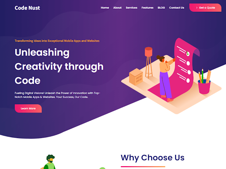 Cover image for CodeNust Website