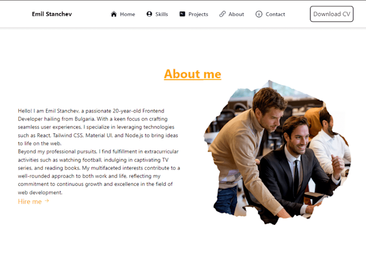 Cover image for Custom React Portfolio