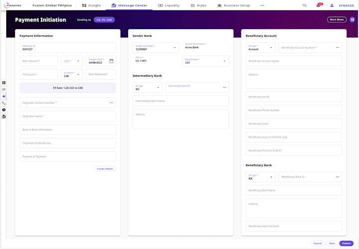 Cover image for Enterprise Wire Transfer Saas Platform