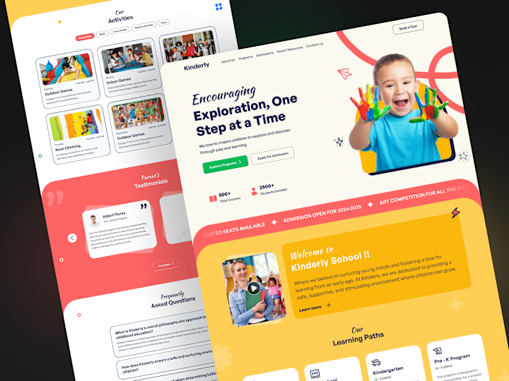Cover image for Kinderly Framer Template