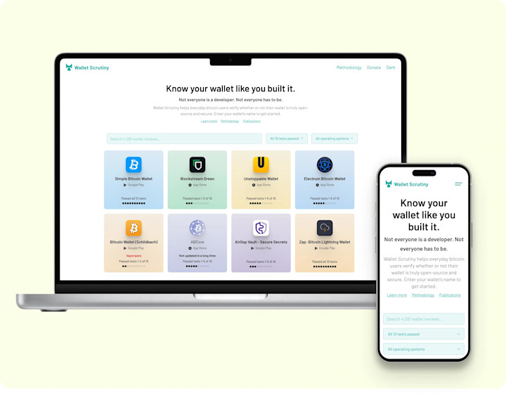 Cover image for UX Audit and Research of Wallet Scrutiny 