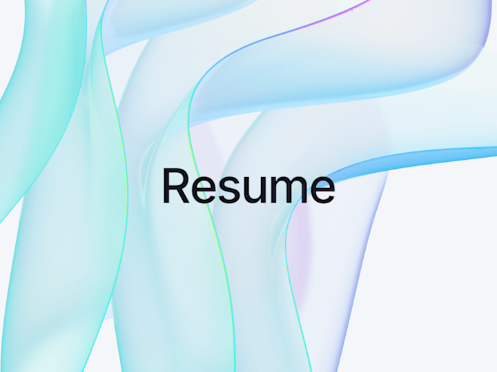 Cover image for Resume