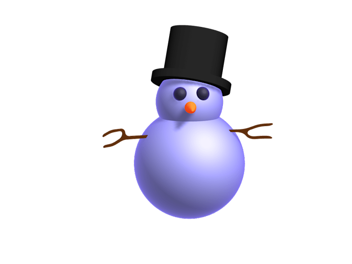 Cover image for 3D interactive Snowman in Spline